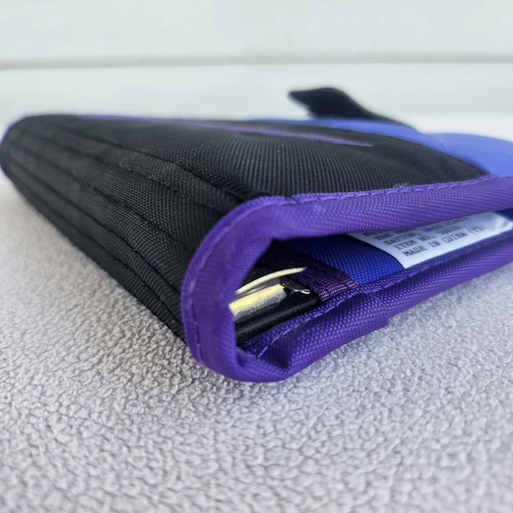 Nike Mead Planner Organizer Binder Notebook Purple VTG 1995 Swoosh Air 7 1/2
